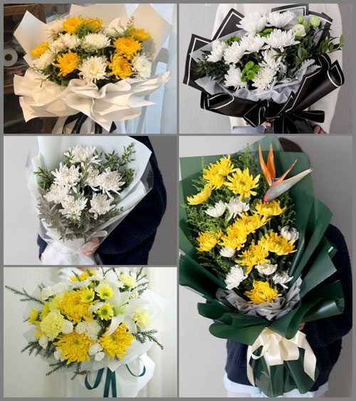 四川德阳旌阳区东河乡白事花束代送